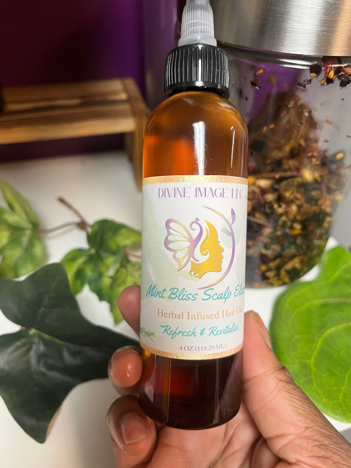 Mint Bliss Scalp Elixir | Herbal Scalp & Hair Oil